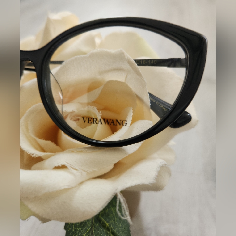 Vera Wang VA19 Black Cat Eye Glasses - Picture 2 of 7
